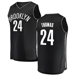 Cam Thomas Brooklyn Nets Men's Fast Break Jersey - Icon Edition - Black